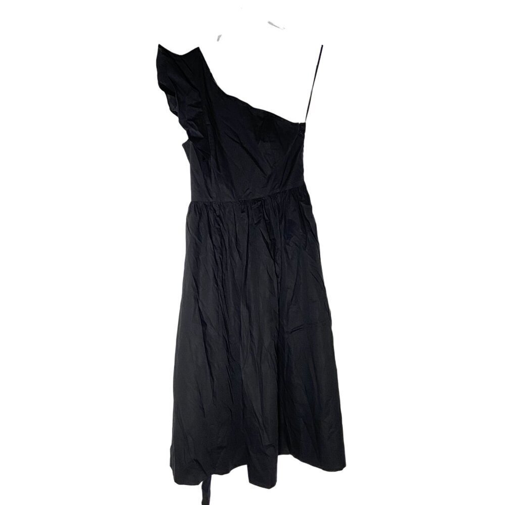 J. Crew Factory One-Shoulder Midi Dress Women's Plus Size 20 in Black New W/ Tag - Picture 2 of 5